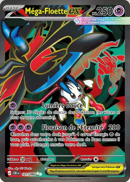 Méga-Floette ex - 101/086 - Chaos Ascendant - FR