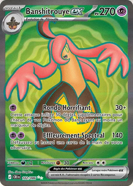 Banshitrouye ex 102/086 IR Chaos Ascendant FR - carte originale