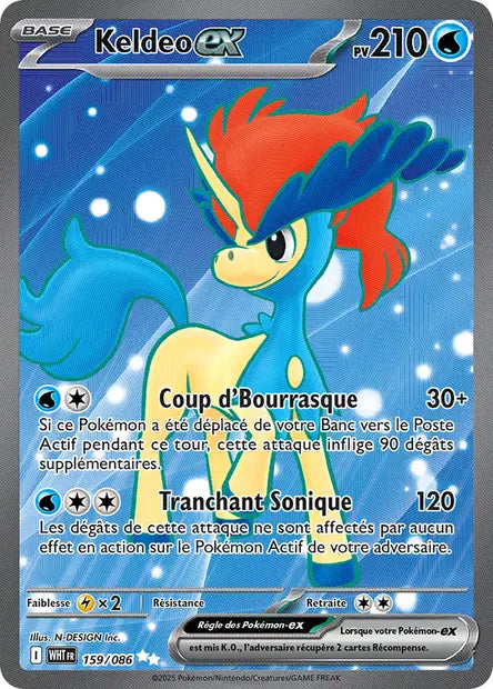 Keldeo ex - 159/086 - Flamme Blanche - FR