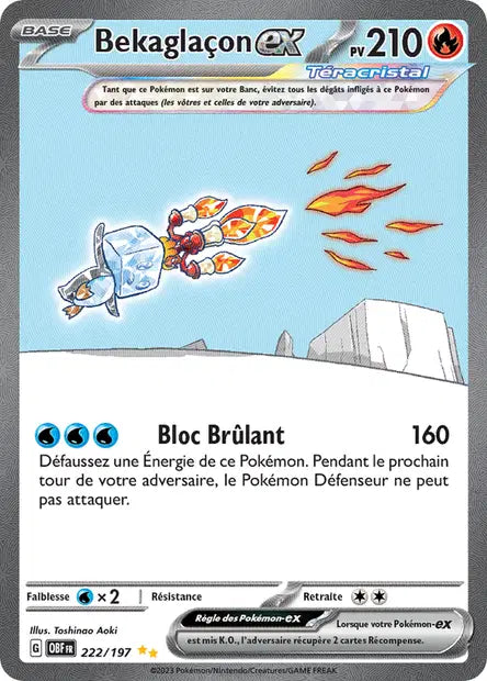 Bekaglaçon ex - 222/197 - Flammes Obsidiennes - OBF - FR