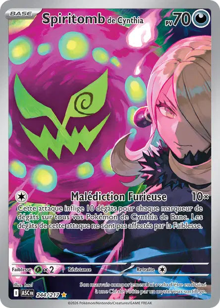 Spiritomb de Cynthia - 244/217 - Héros Transcendant - FR