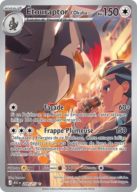 Étouraptor d’Okuba - 249/217 - Héros Transcendant - FR