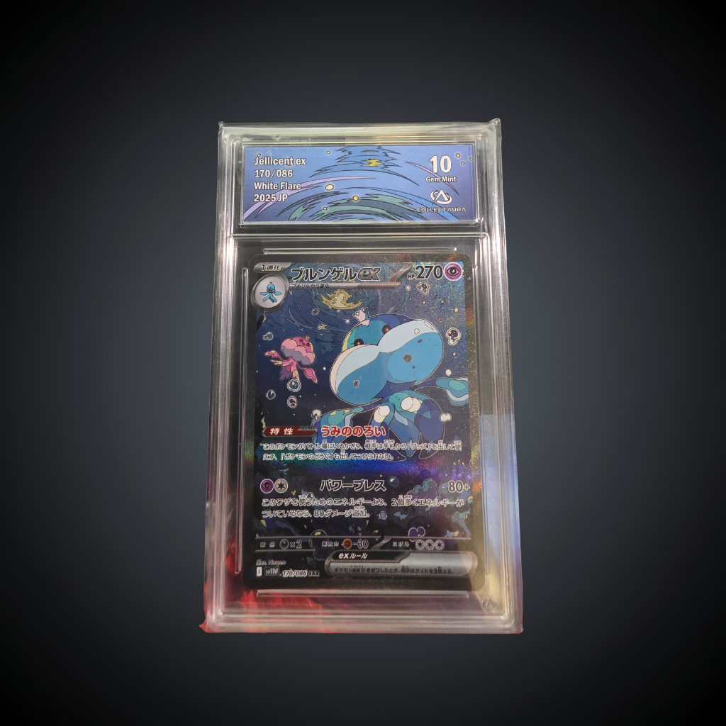 Jellicent ex 170/086 White Flare 2025 JP – CGC 10 Gem Mint Collect Aura