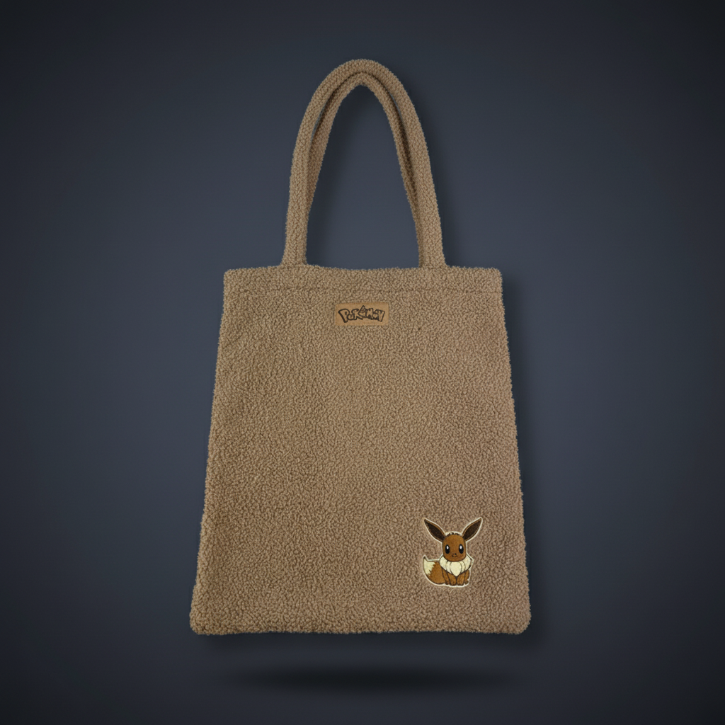 Teddy Shopping Bag Pokémon Évoli - fond studio