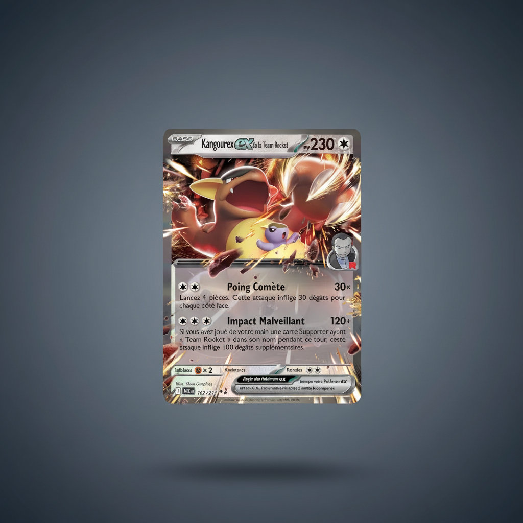 Kangourex ex de la Team Rocket 162/217 – fond studio