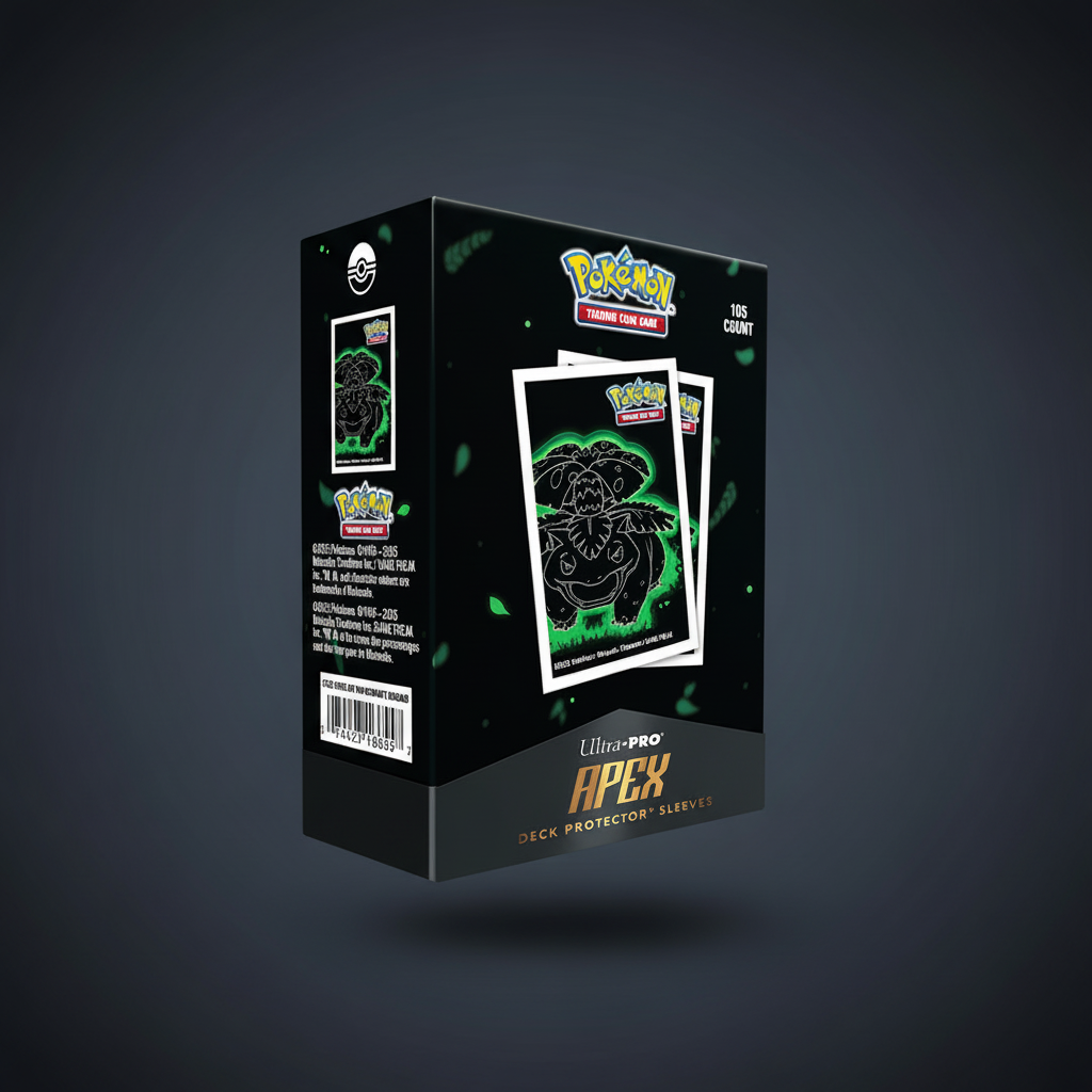 Ultra Pro Apex Deck Protector Sleeves Neon Kanto Venusaur