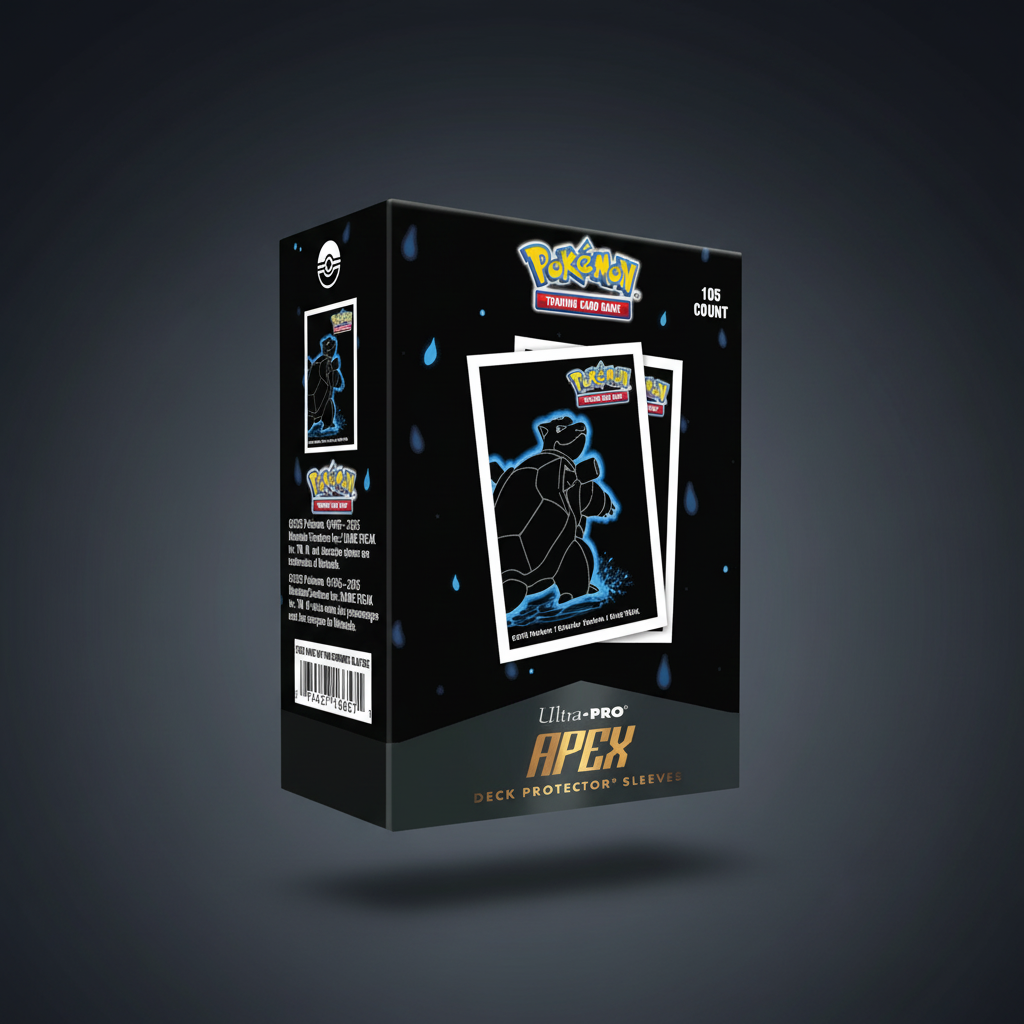 Ultra Pro Apex Deck Protector Sleeves Neon Kanto Blastoise