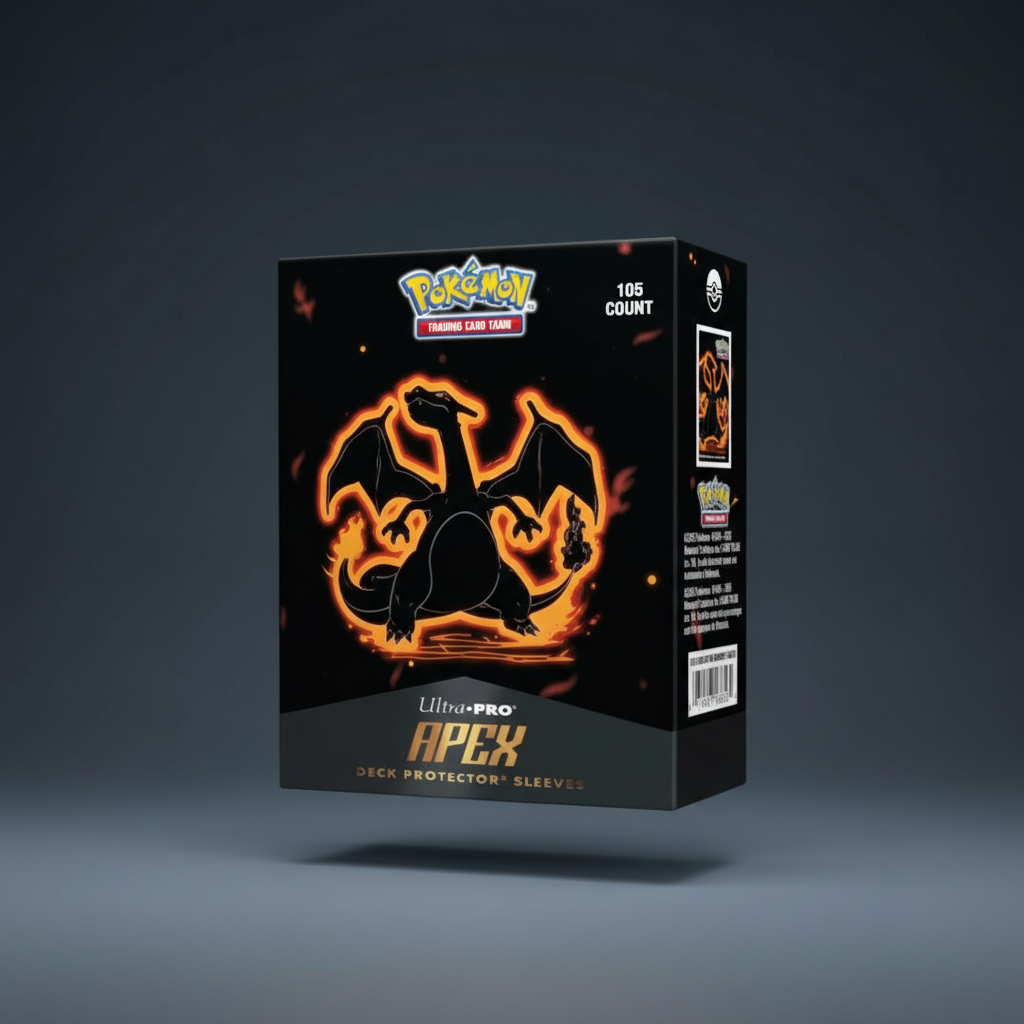 Ultra Pro Apex Deck Protector Sleeves Neon Kanto Charizard