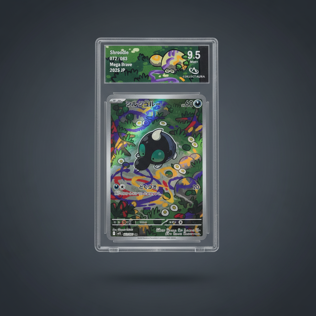 Gribouraigne AR 072/063 Mega Brave 2025 JP CollectAura 9.5 - fond ardoise