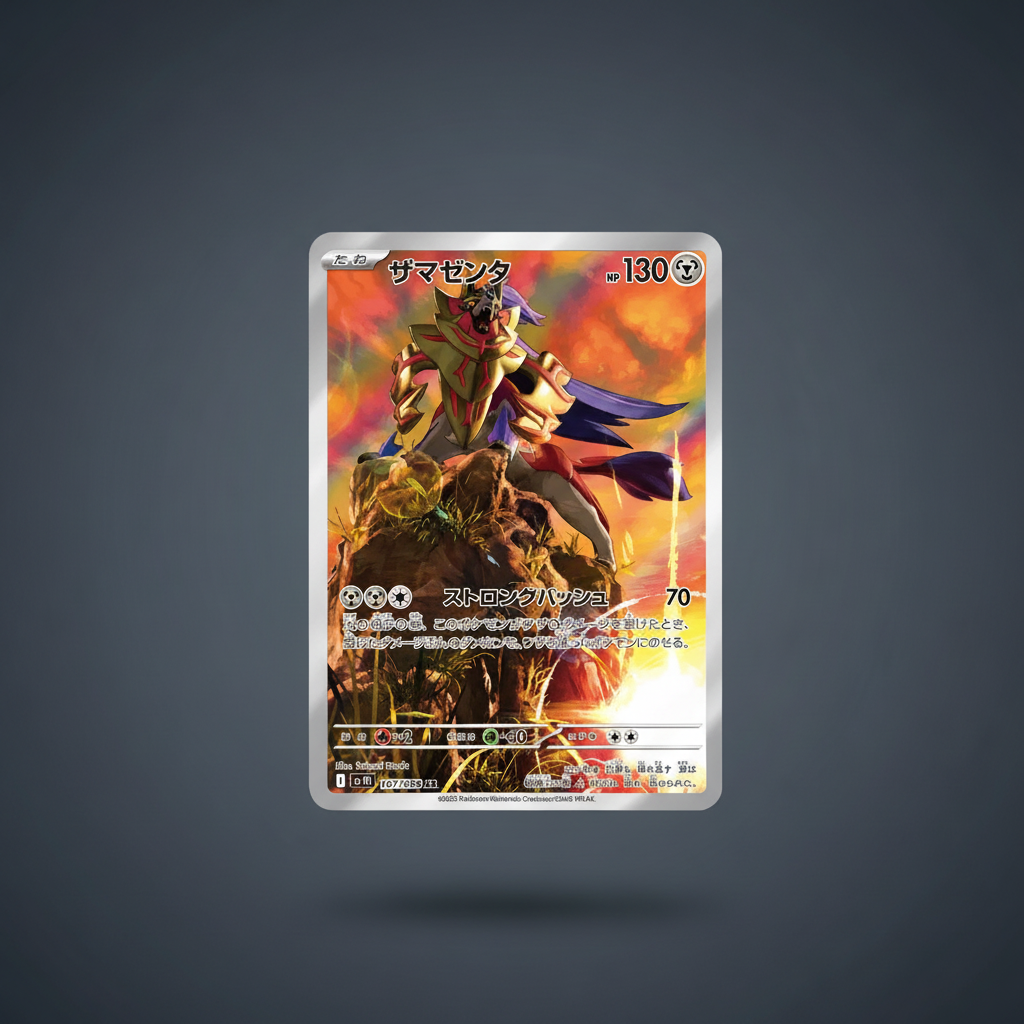 Zamazenta 107/098 AR - Glory of the Team Rocket (JP) - Fond studio